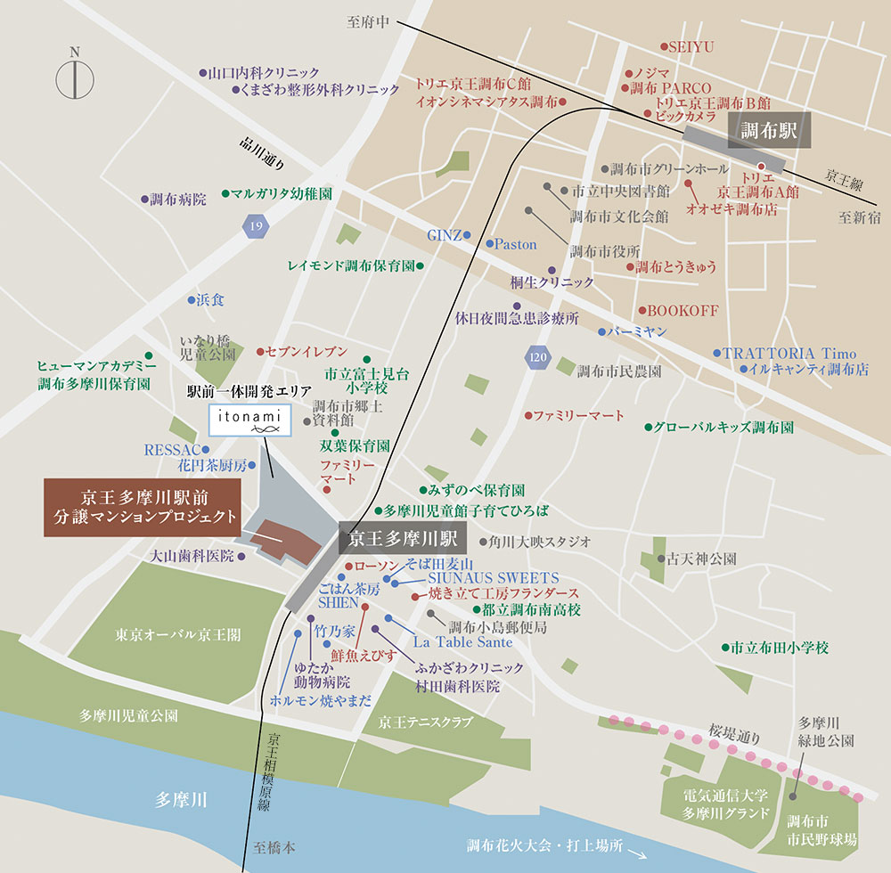 現地案内図